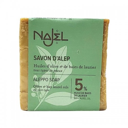 法國 Najel 5%月桂油 阿勒頗手工古皂 200g